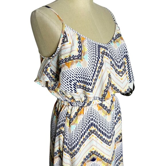 Altar'd State Dresses & Skirts - Altar'd State Dress Womens Size XS Aztec Southwestern Print Boho Ruffle Maxi